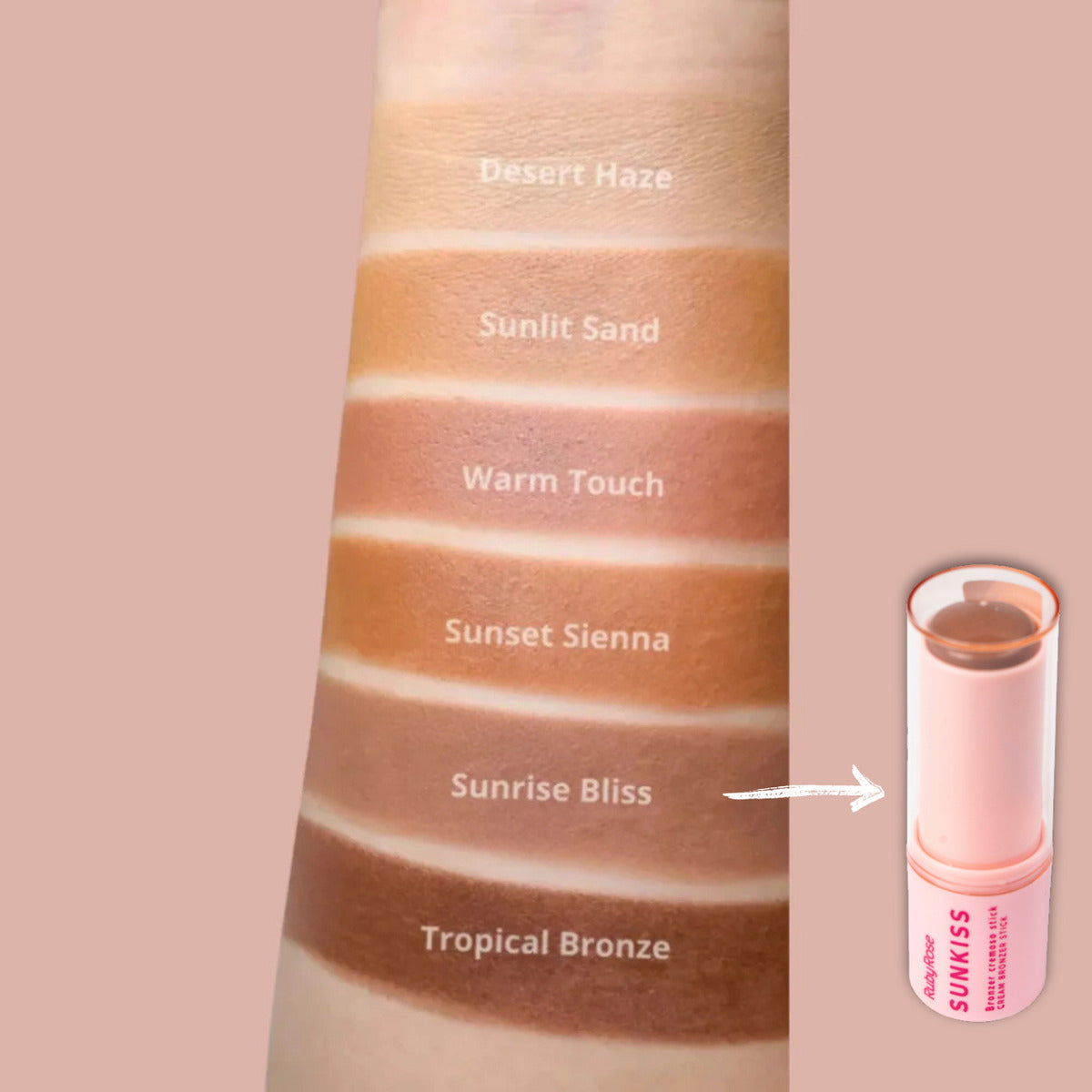 Bronzer Stick Cor 05 Sunrise Bliss Ruby Rose Sunkiss 6,43g