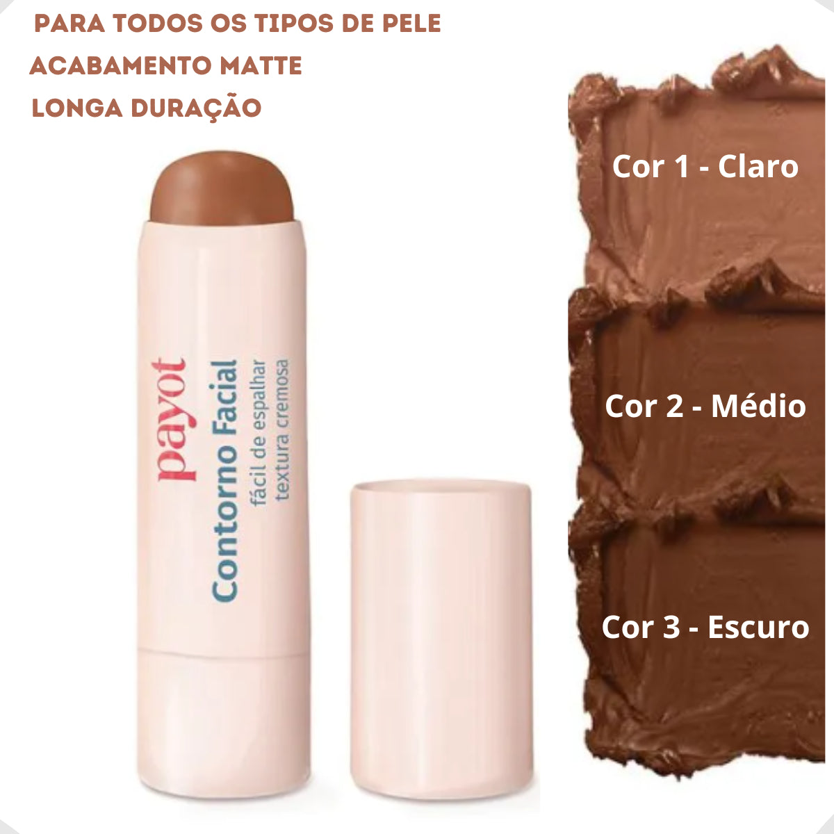 Contorno Facial Em Bastão Stick Matte Payot Todas As Cores