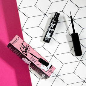 Delineador Liquido Maquiagem Olho Vizzela Cat Lovers Cor Marrom