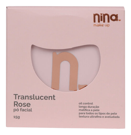 Pó Facial Translucent Rosê - Nina Makeup