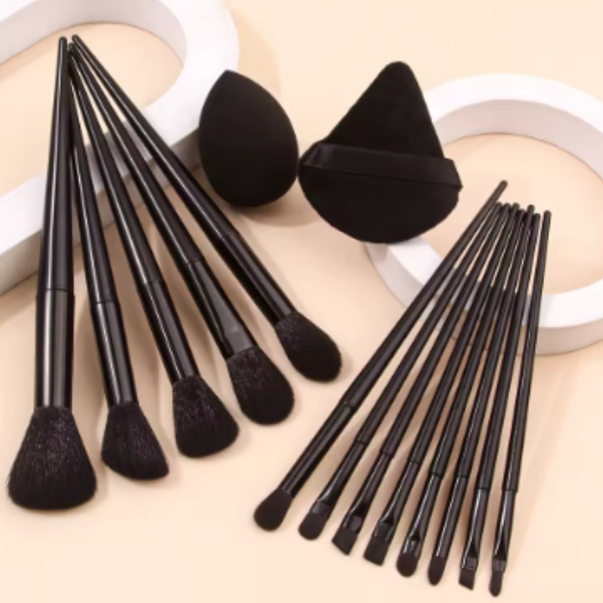 Pincel Maquiagem Kit 13 Peças Profissional Com Estojo