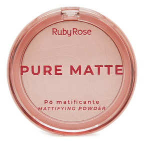 Pó Compacto Pure Matte Ruby Rose Linha Rosa Matificante - 6.5g