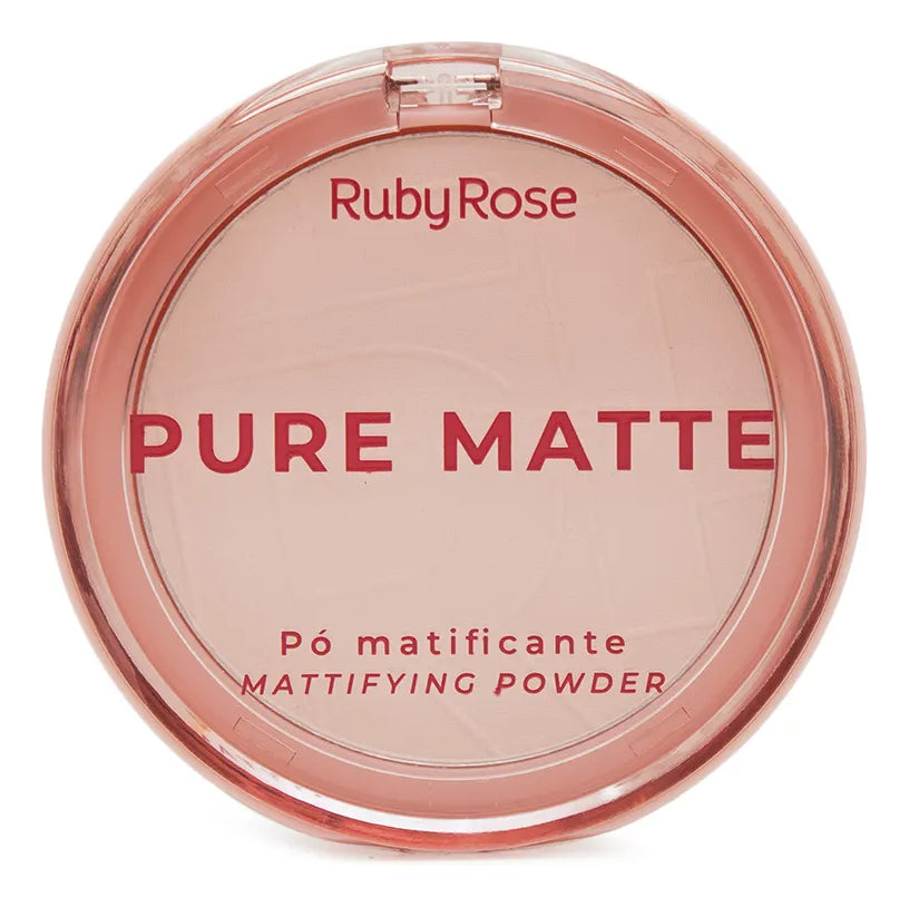 Pó Compacto Pure Matte Ruby Rose Linha Rosa Matificante - 6.5g
