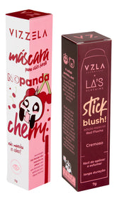 Kit Blush Stick Red Mocha + No Panda Cherry - Vizzela
