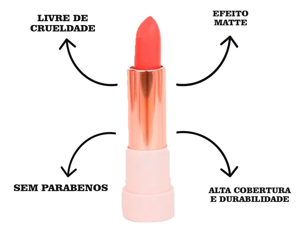 Batom Bala Instant Kiss - Nina Make Up