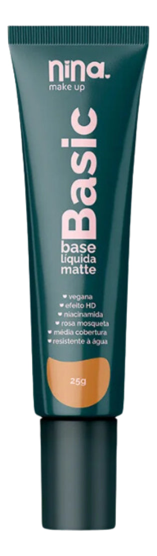 Base Líquida Efeito Hd Com Rosa Mosqueta Resistente A Água