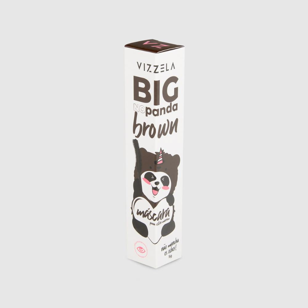 Máscara De Cílios Big No Panda Brown Vizzela Cor Marrom