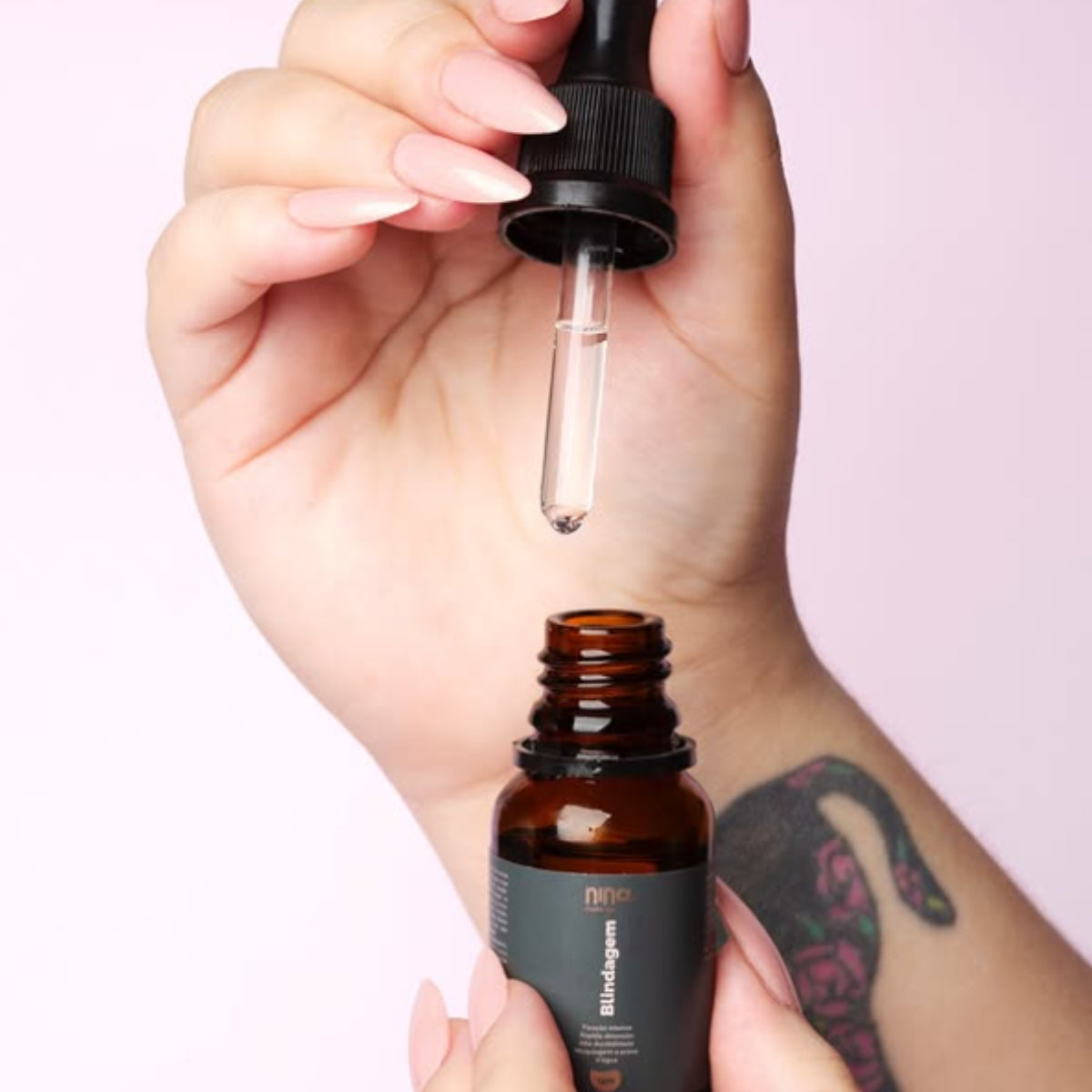 Blindagem Maquiagem Nina Makeup À Prova Dágua Sérum 15ml