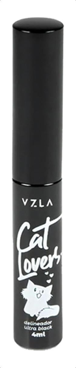 Delineador Liquido Maquiagem Olho Vizzela Cat Lovers Cor Marrom