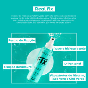 Vizzela Bruma Fixadora De Maquiagem Real Fix 150ml