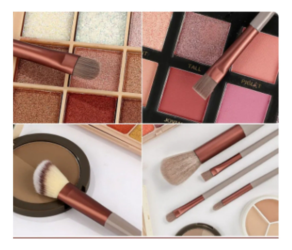Pincel Maquiagem Kit 13 Peças Profissional Com Estojo