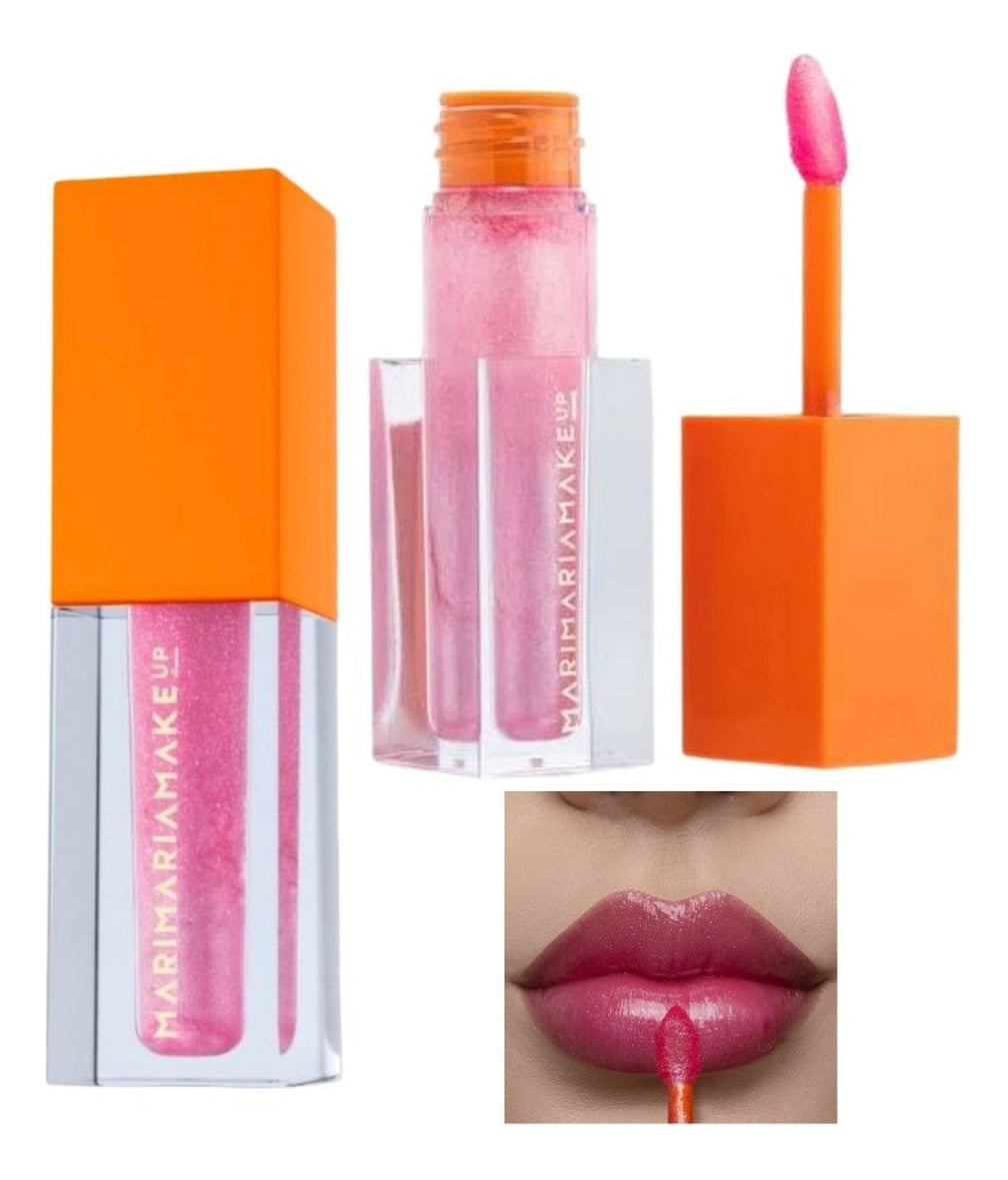 Fire Kiss Gloss Mari Maria Makeup Aumento Volume Dos Lábios Acabamento Brilhante Cor Bubble Glum