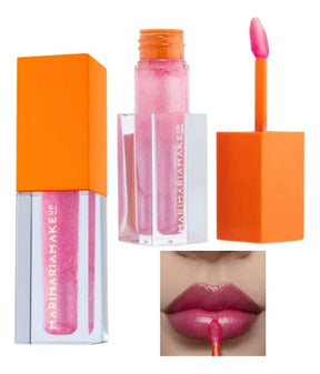 Fire Kiss Gloss Mari Maria Makeup Aumento Volume Dos Lábios Acabamento Brilhante Cor Bubble Glum