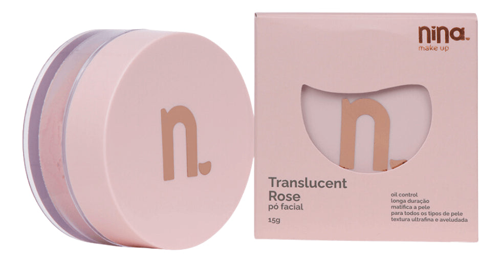 Pó Facial Translucent Rosê - Nina Makeup